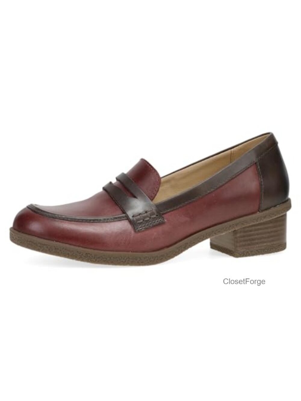 Dansko Danica Heeled Loafer Waterproof Leather Memory Foam